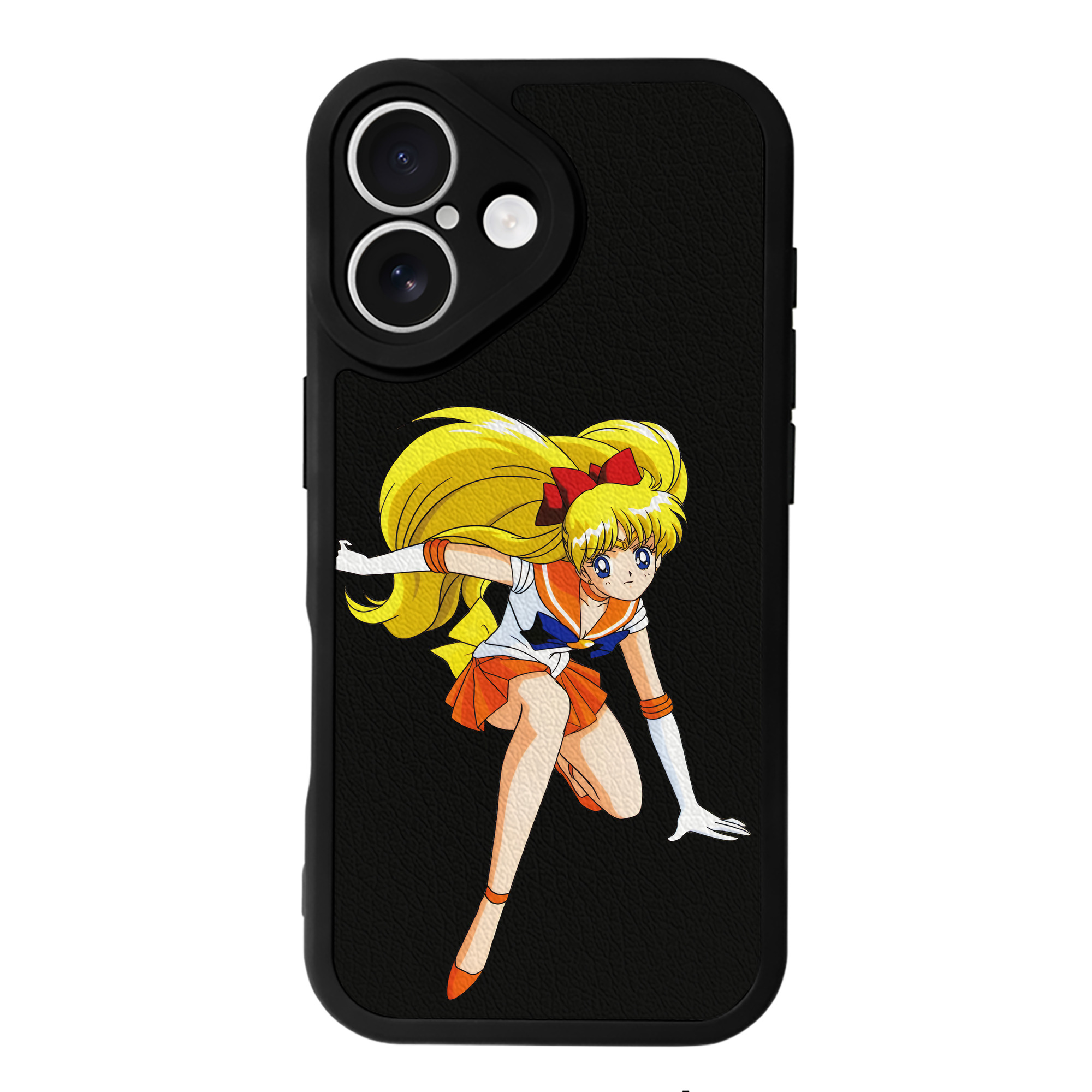 （画像用） 美少女戦士セーラームーン 愛野 美奈子 あいの みなこ Sailor Moon Aino Minako 【iPhone 16シリーズ対応】シリコンスマホケース（レザー調） 材質：シリコン
